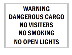 S-171 Warning Dangerous Cargo - Captain's Nautical Books & Charts