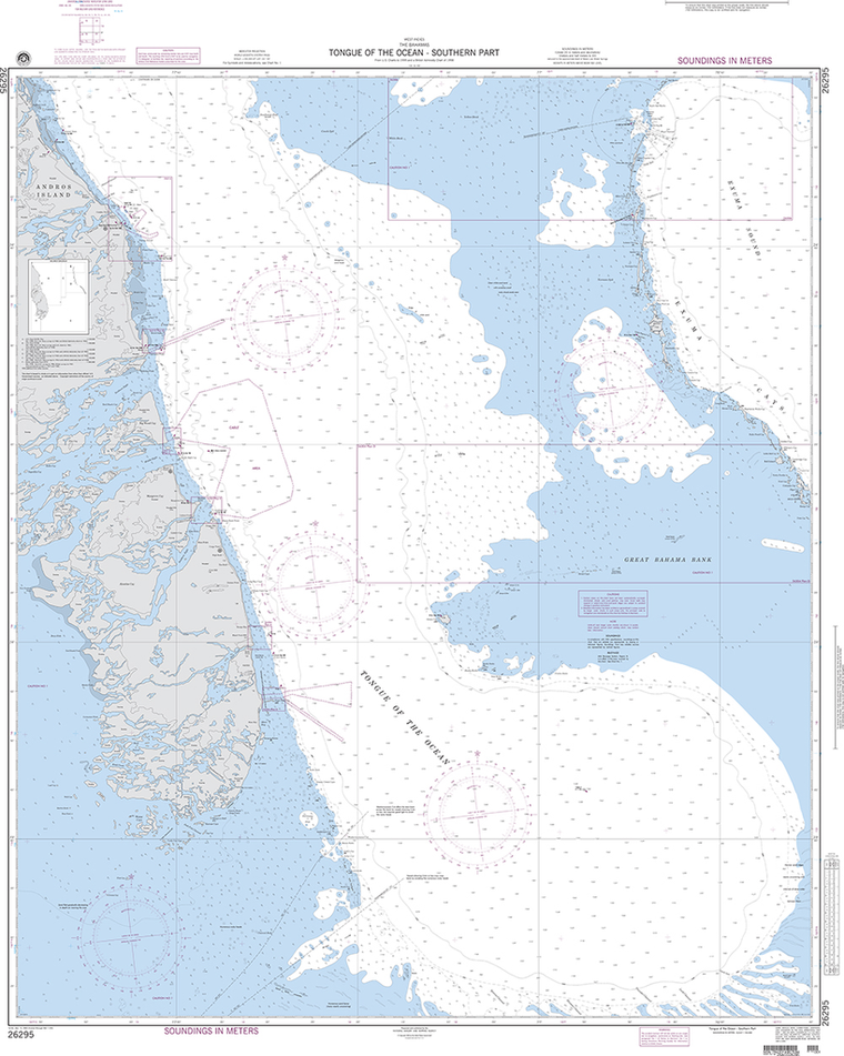 NGA Chart 26295: Tongue of the Ocean-Southern Part