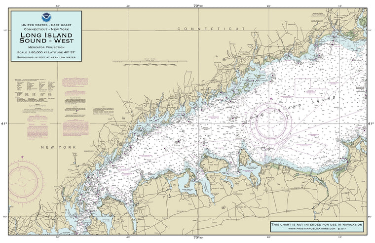 Nautical Placemat: Long Island Sound West (NY)