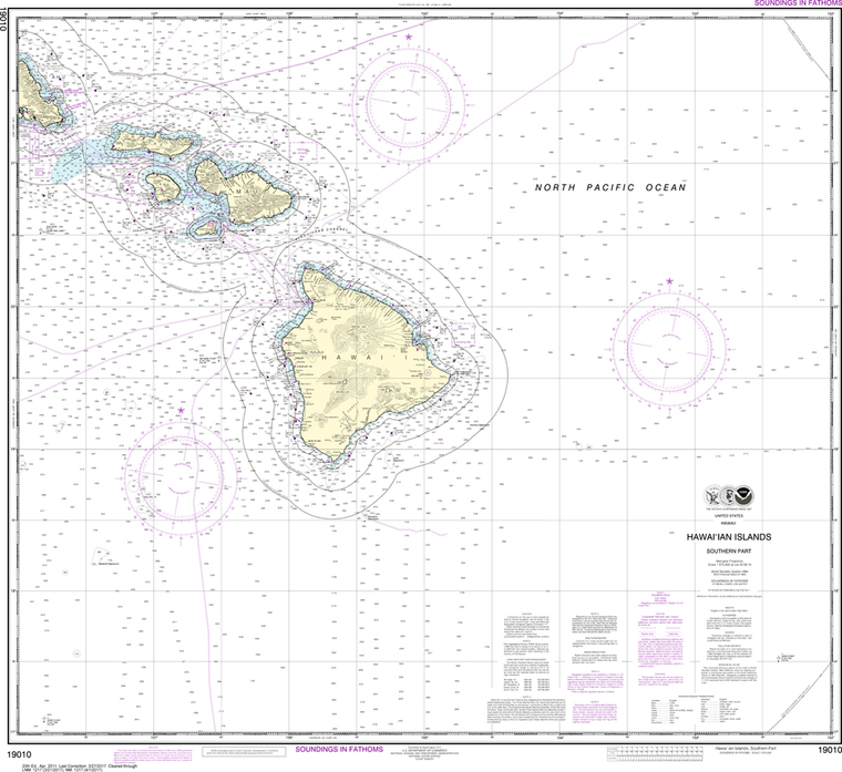 NOAA Chart 19010: Hawai'ian Islands - Southern Part