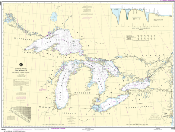 NOAA Charts for the Great Lakes (GL5): Lake Ontario