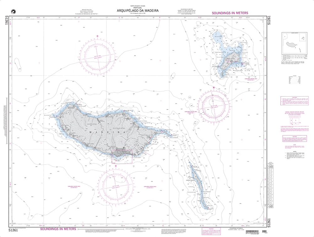 NGA Chart 51261: Arquipelago da Madeira