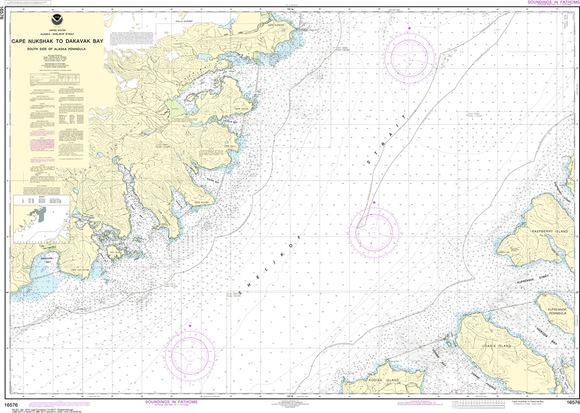 NOAA Charts for the Alaska Coast (AK6): Kodiak Island & Surrounding Area