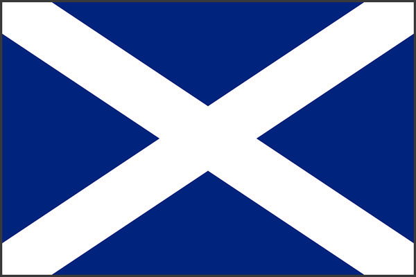 Vintage Scottish Flag 国際信号機　文字　M Outdoor and Boating Flag of Scotland (St Andrews Cross