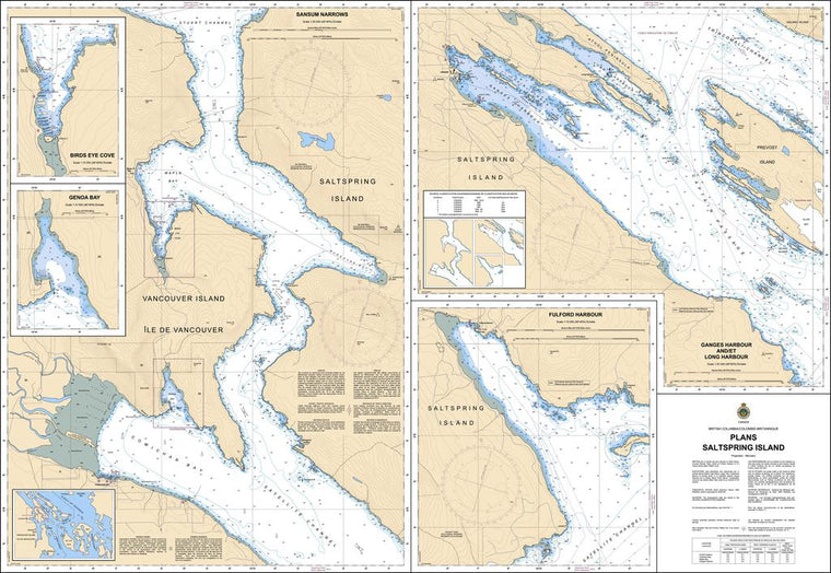 CHS Chart 3478: Plans - Saltspring Island