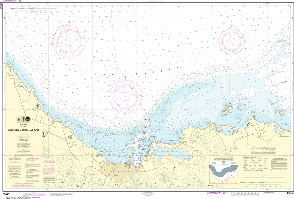 NOAA Chart 25645: Christiansted Harbor