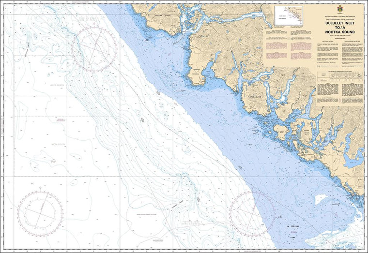 CHS Chart 3603: Ucluelet Inlet to/à Nootka Sound