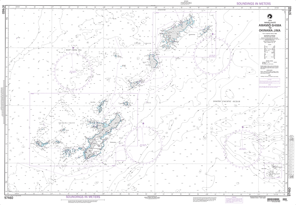NGA Chart 97460: Amamio-Shima to Okinawa-Jima