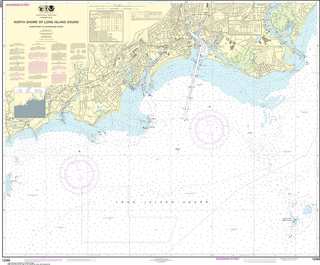 NOAA Chart 12369: North Shore of Long Island Sound - Straitatford to Sherwood Point