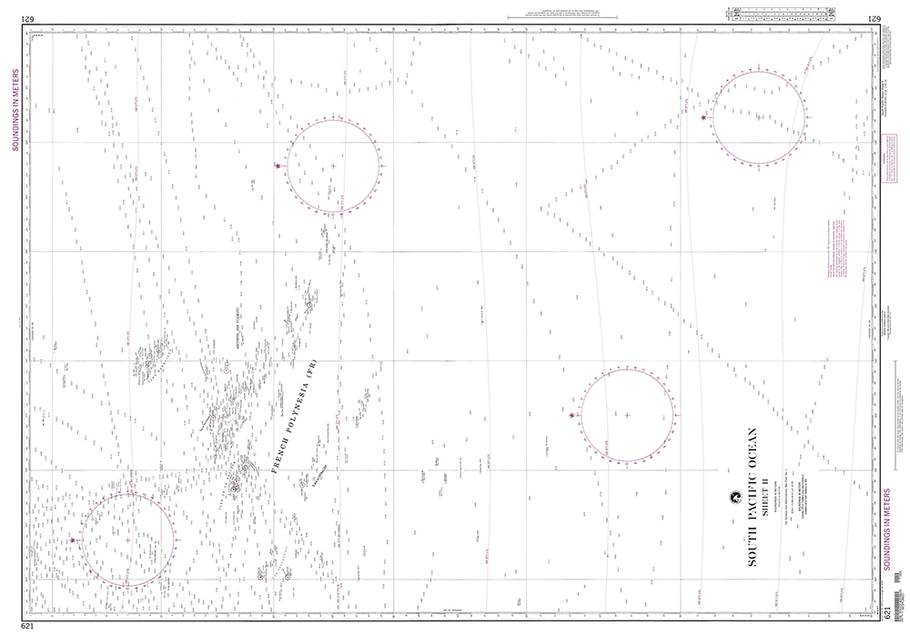 NGA Chart 621: South Pacific Ocean (Sheet II)