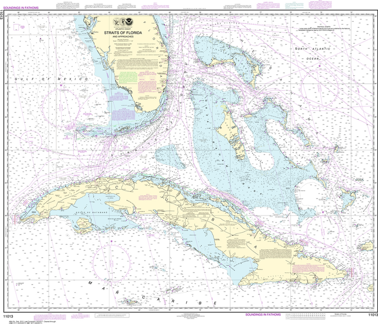 NOAA Chart 11013: Straits of Florida and Approaches
