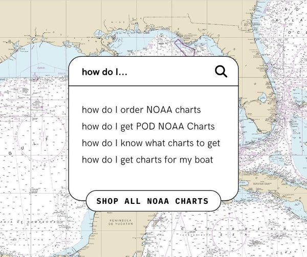 NOAA Custom Charts We're Here to Help Captain's Nautical Books & Charts