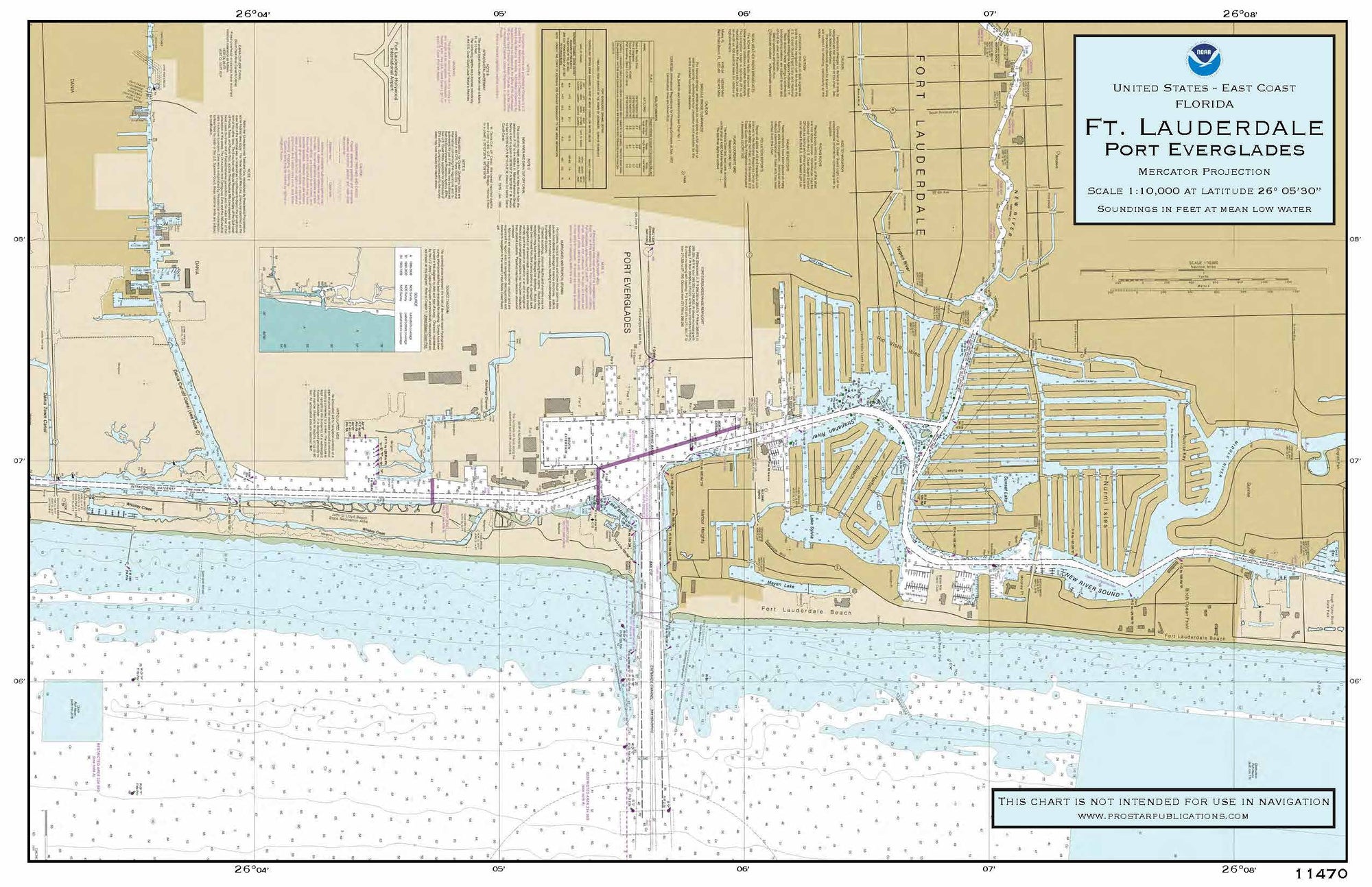 Nautical Placemat: Port Everglades / Ft. Lauderdale