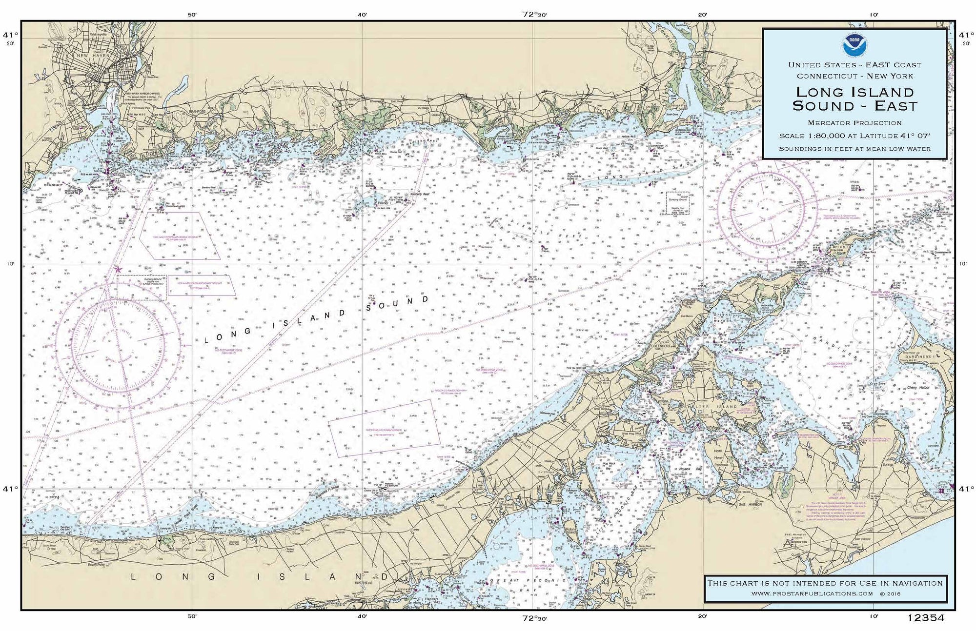 Nautical Placemat: Long Island Sound East (NY)