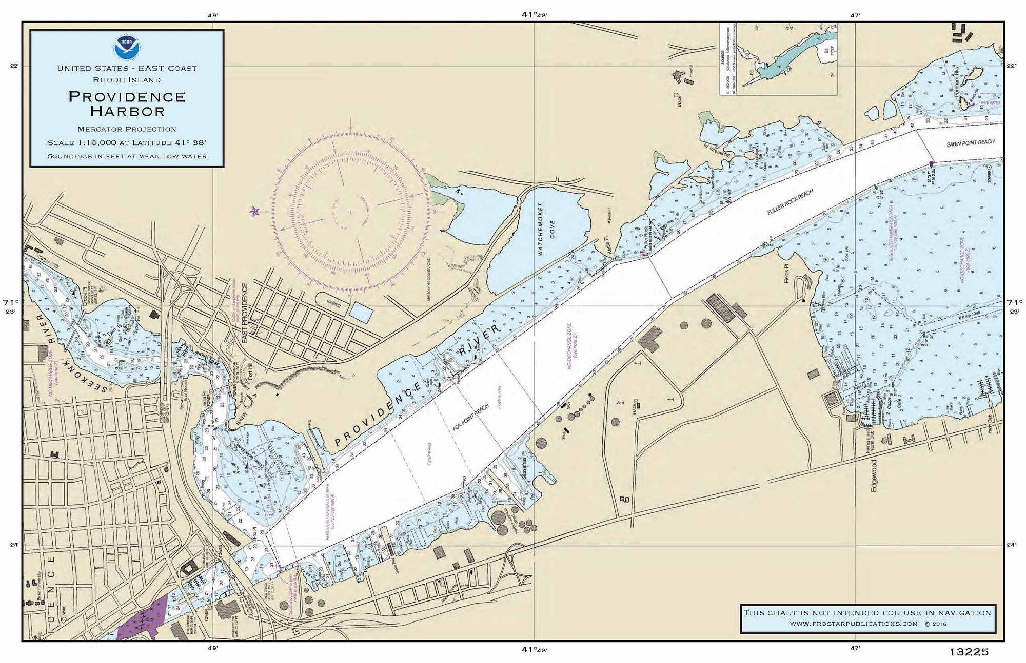 Nautical Placemat: Providence Harbor (RI)