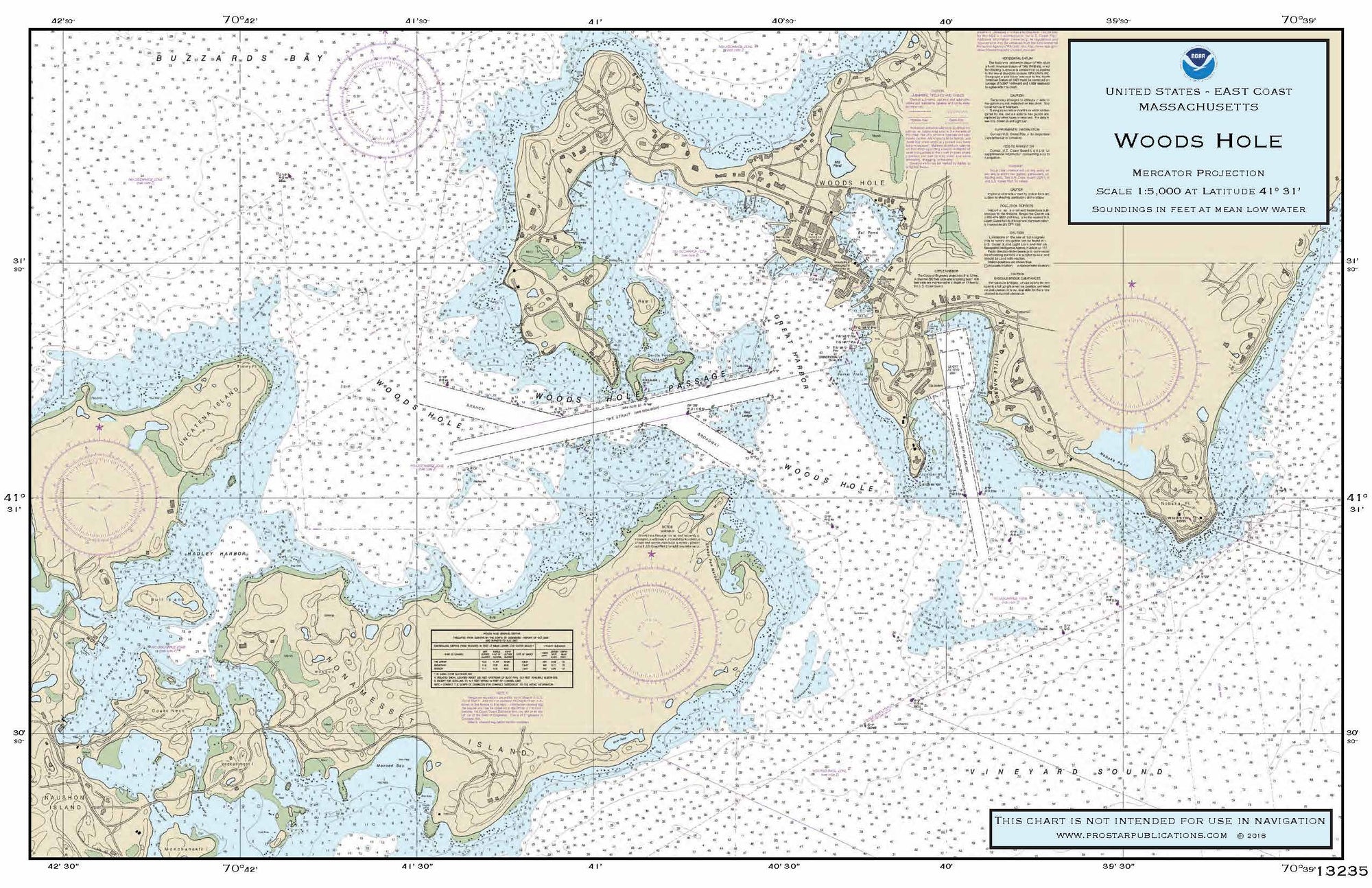 Nautical Placemat: Woods Hole (MA)
