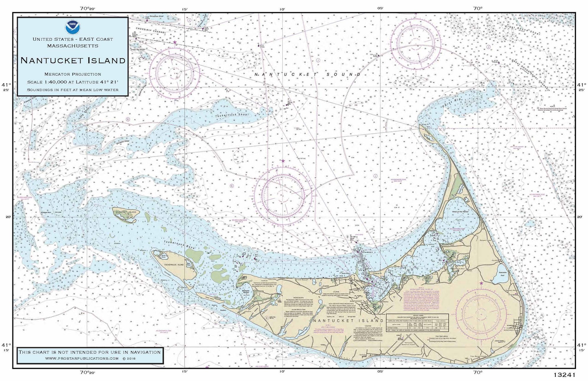 Nautical Placemat: Nantucket Island (MA)