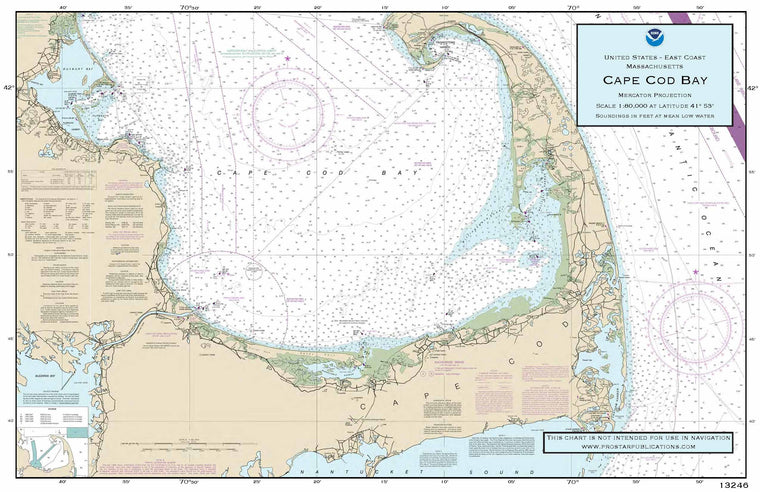 Nautical Placemat: Cape Cod Bay (MA)