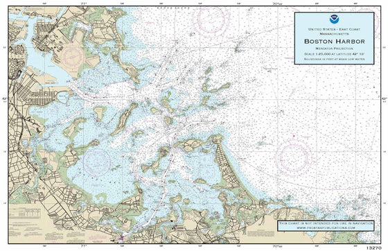 Nautical Placemat: Boston Harbor (MA)