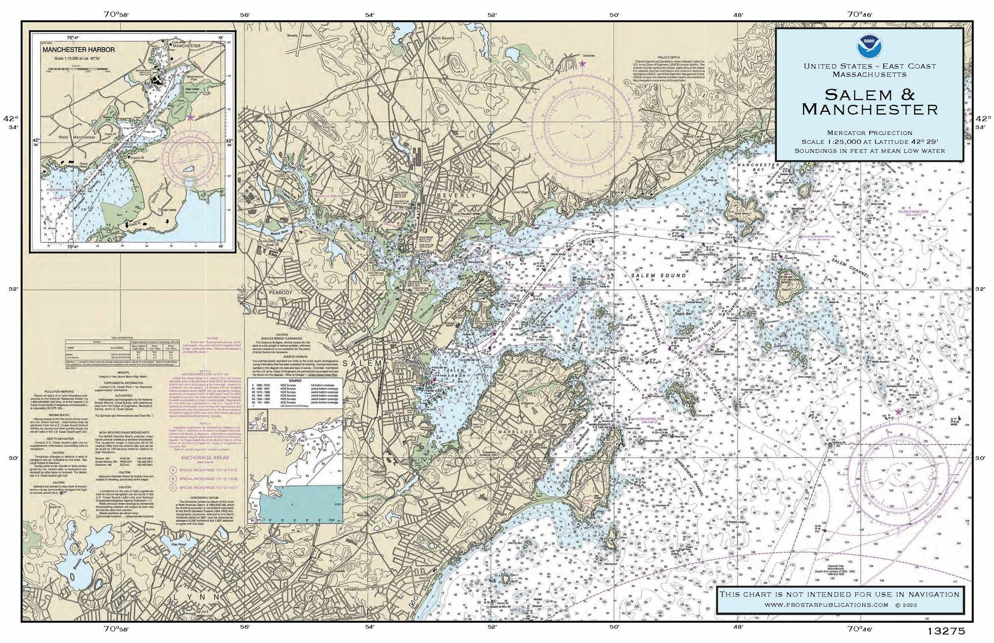 Nautical Placemat: Salem & Manchester (MA)