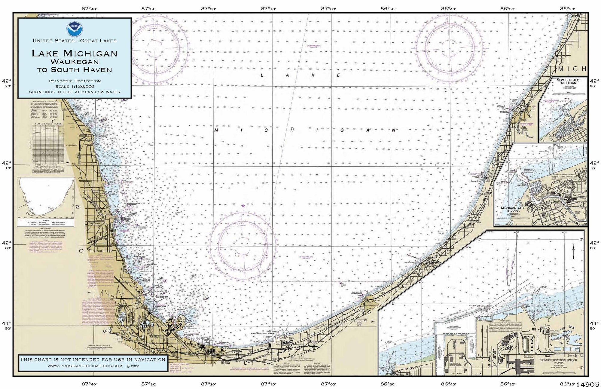Nautical Placemat: Lake Michigan
