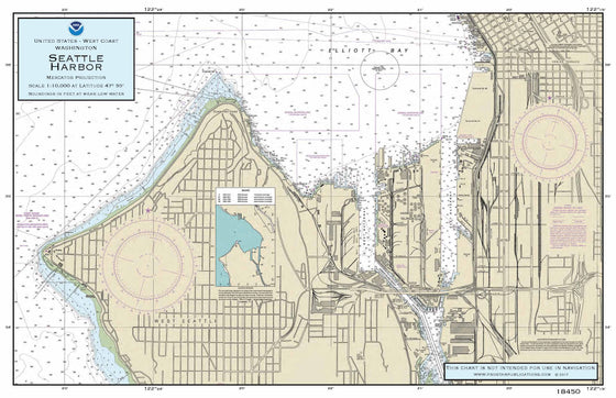 Nautical Placemat: Seattle Harbor (WA)