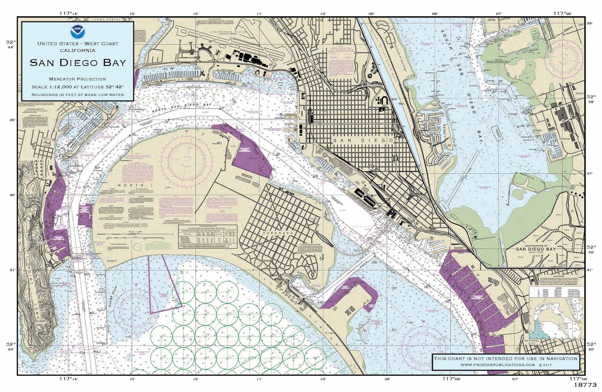 Nautical Placemat: San Diego Bay (CA)