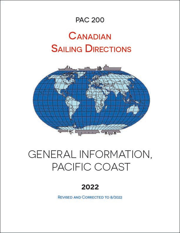Canadian Sailing Directions PAC200E General Information, Pacific Coast