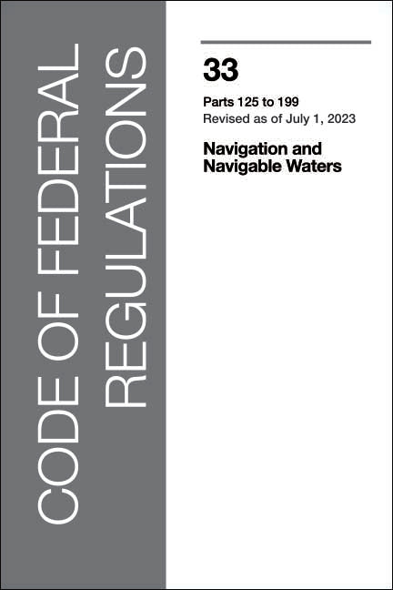 US Code of Federal Regulations (CFRs) - Captain's Nautical Books & Charts