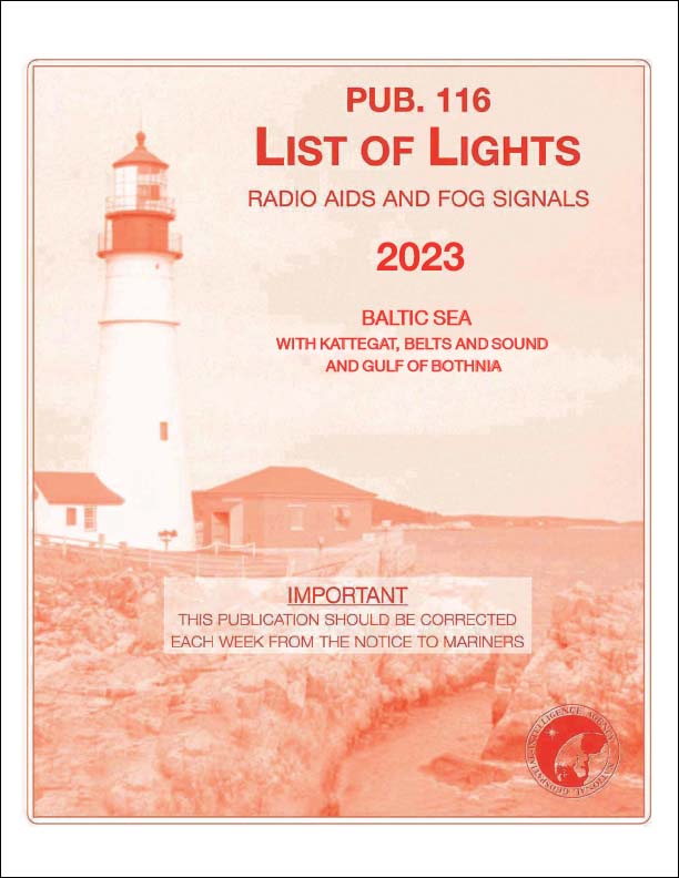 PUB 116: List of Lights, Radio Aids and Fog Signals 2023