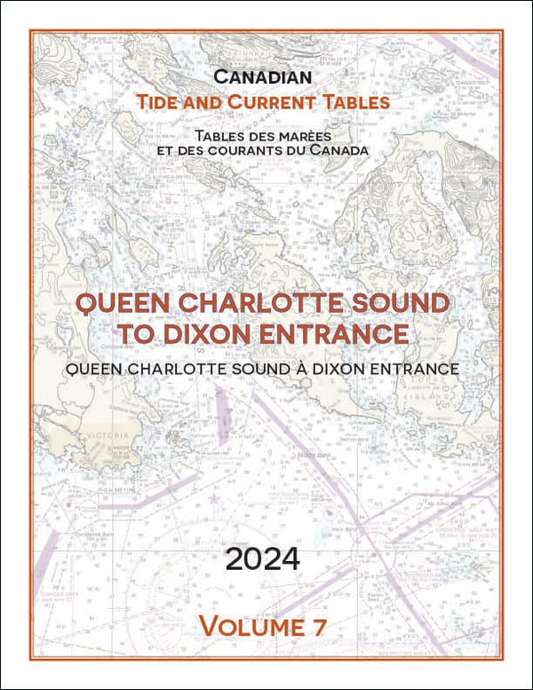 2024 Canadian Tide & Current Tables (Volume 7) Captain's Nautical