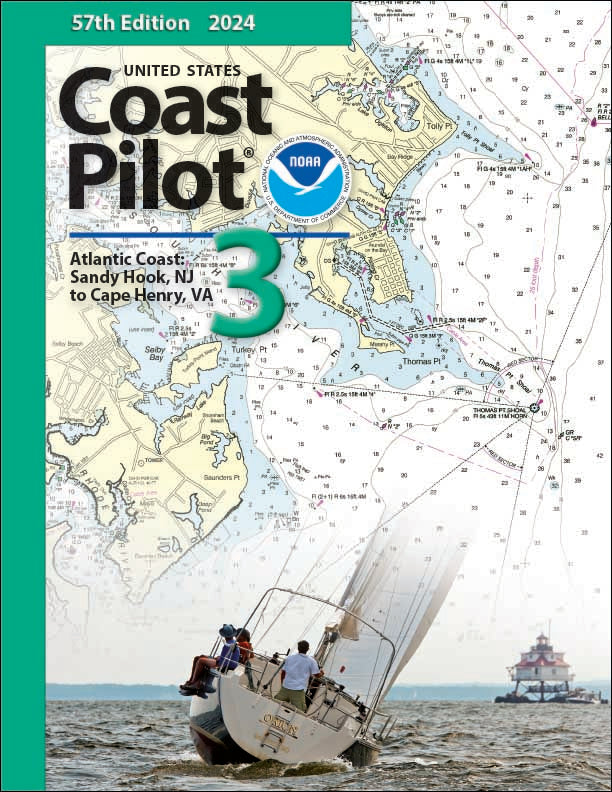US Coast Pilot 3 (2024), Atlantic Coast: Sandy Hook, NJ, VA