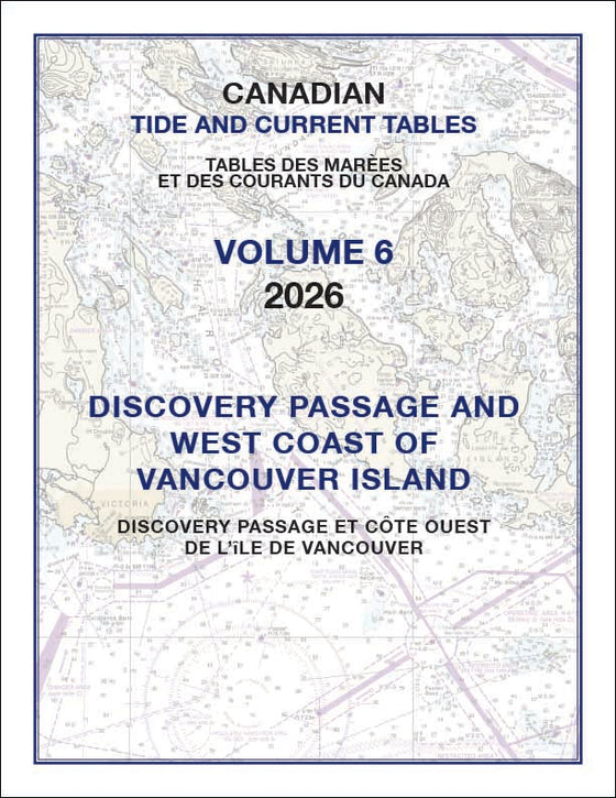 2026 Canadian Tide & Current Tables (Volume 6)