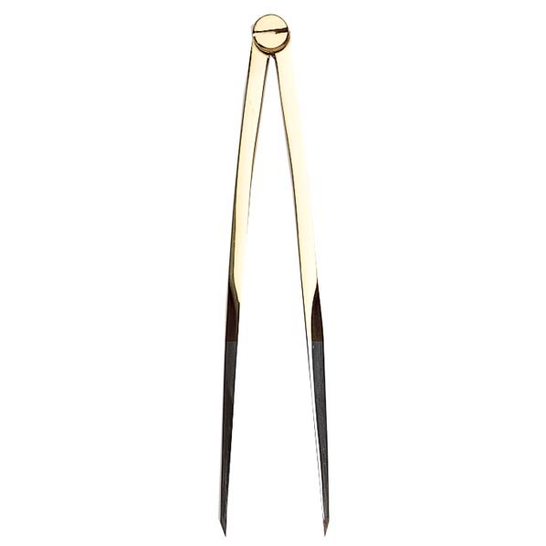 8" Brass Straight Pattern Dividers