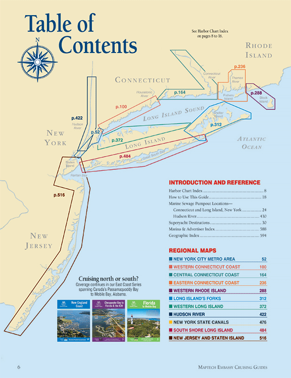 Maptech Embassy Cruising Guides: Long Island Sound to Cape May, NJ