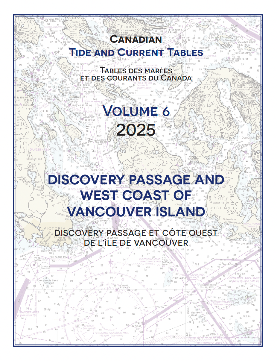 PRE-ORDER 2026 Canadian Tide & Current Tables (Volume 6)