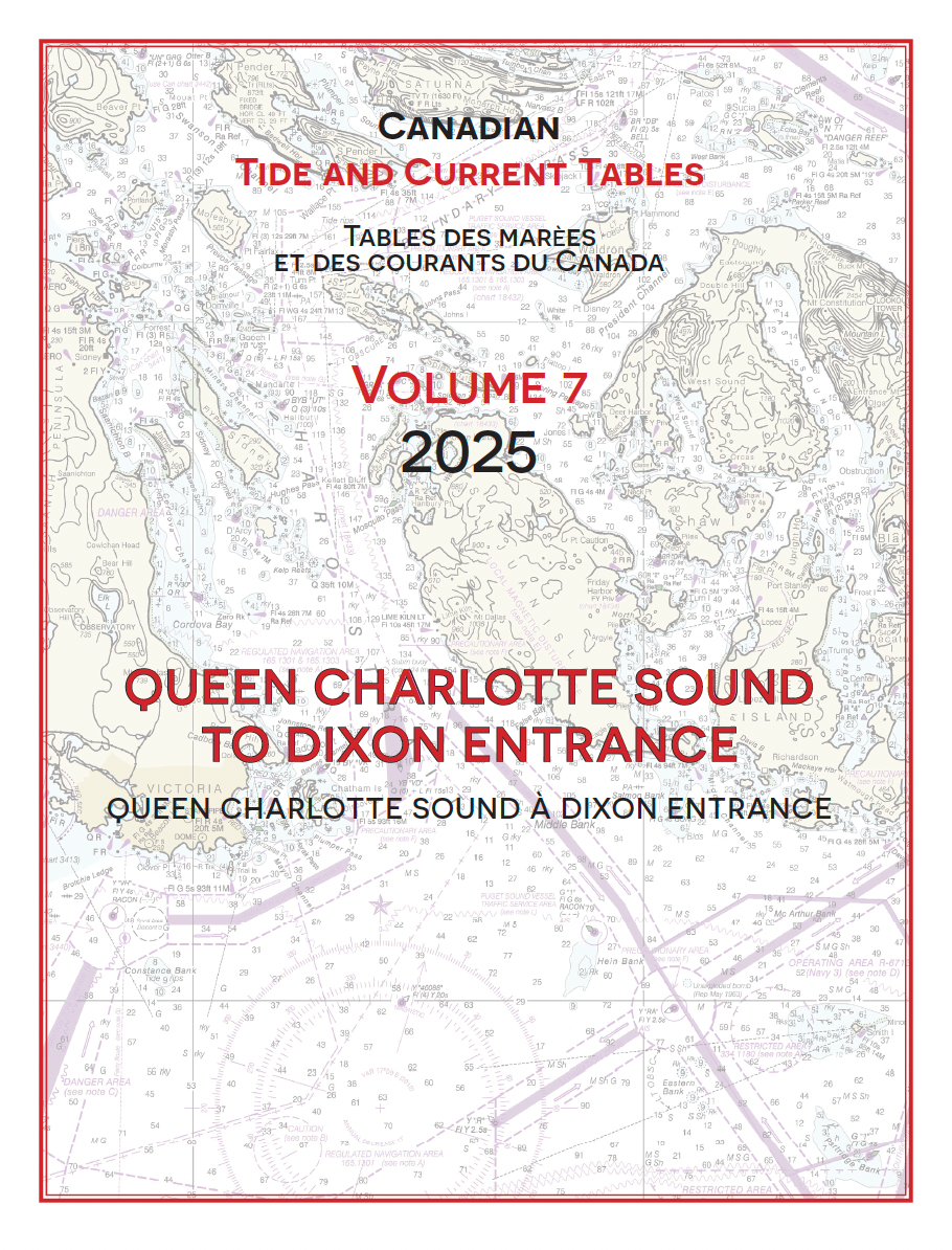 PRE-ORDER 2026 Canadian Tide & Current Tables (Volume 7)