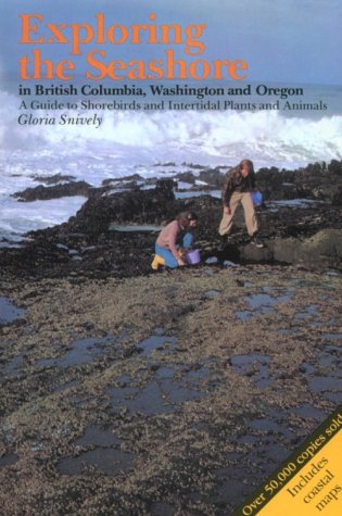 Book cover of 'Exploring the Seashore' with two people on a rocky shoreline.