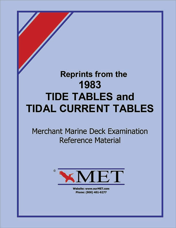 Reprints From The 1983 Tide Tables And Tidal Current Tables Captain s reprints-from-the-1983-tide-tables-and-tidal-current-tables-captain-s