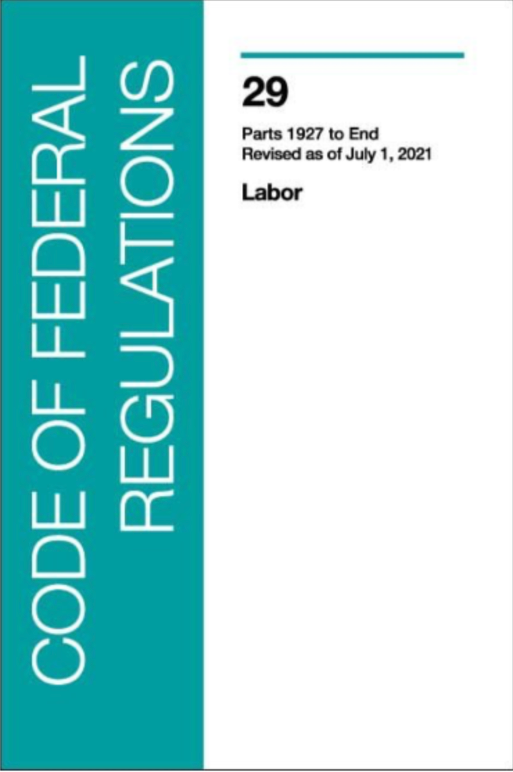 CFR 29: Labor: Parts 1927 - END