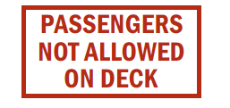 S-61 Passengers Not Allowed On Deck