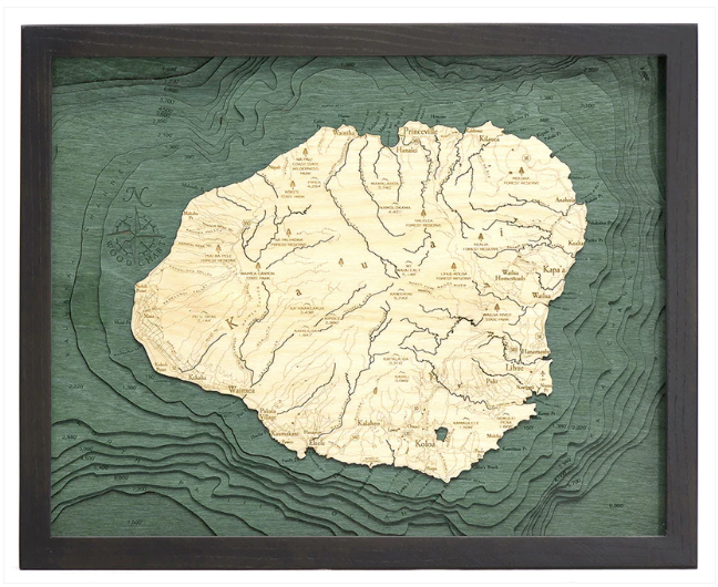 WoodChart of Kauai, Hawaii