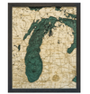 WoodChart of Lake Michigan (Small)