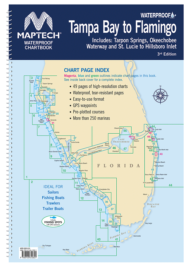 Waterproof Chartbook: Tampa Bay to Flamingo, 3rd Edition