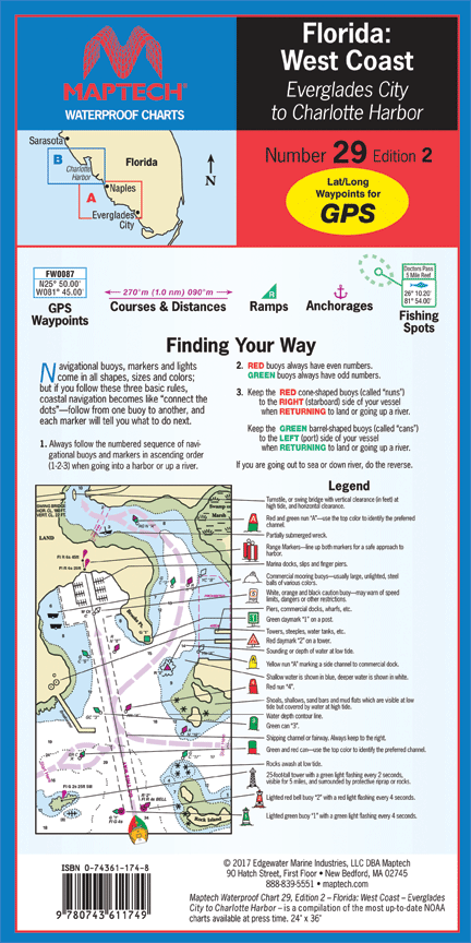Waterproof Chart: Everglades City to Charlotte Harbor (2nd Ed)