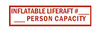 S-105 Inflatable Liferaft #___ Person Capacity