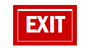 S-158 Exit Sign - Captain's Nautical Books & Charts