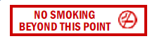 S-163 No Smoking Beyond This Point