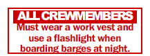 S-187 All Crewmembers Wear Work Vest