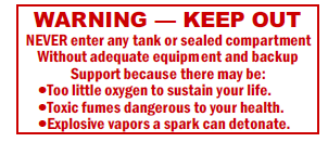 S-192-Small  Warning - Keep Out